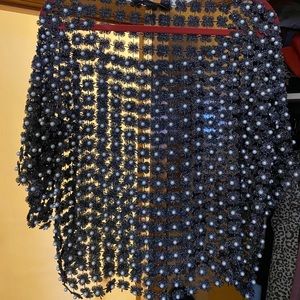 Midnight velvet shirt